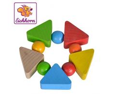 Eichhorn 100017038 geometrischer Greifling, FSC 100%, Buchenholz, KT, 3m+ Made in Germany/Heros, bunt