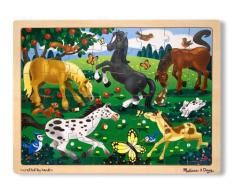 Melissa & Doug Holzpuzzle - Herumtollende Pferde (48 Teile)