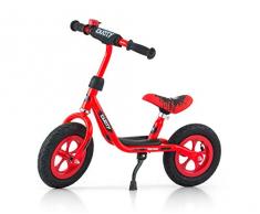 MILLY MALLY Laufrad Dusty 10 mit dem Feste Rahmen aus Stahl, Red