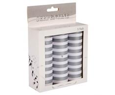 Folat NEU Luftschlangen, 3er Pack, weiß-grau