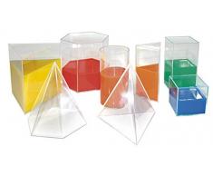 Miniland Experimentierset Volumen, Befüllbare geometrische Körper, 15 Teile-95238