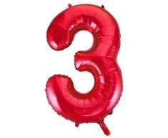 Unique Party Folienballon im Zahlen-Design, groß, 86,4 cm