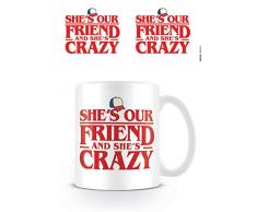 Stranger Things Z890680 Tasse Shes Our Friend, Keramik, 315 milliliters, Mehrfarbig