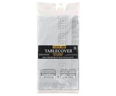 amscan International Tischdecke EMB S/C (Silber)