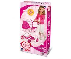 Grandi Giochi Große Puppenwagen, Farbe Rosa, GG-71283