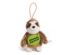 Nici 44856 Anhänger Faultier mit Spruch Friends Forever 8cm mit Loop, braun