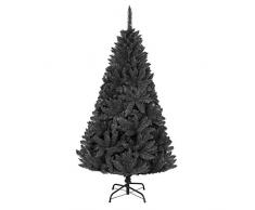 Shatchi 3542 Weihnachtsbaum, Kiefernholz, 122 cm, Schwarz