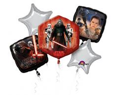 amscan Anagram 3162501 - Folienballon Bouquet, Disney Star Wars Episode VII, 5 teilig