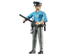 Bruder 60050 Minifigur-bworld Polizist mit hellem Hauttyp und Zubehör