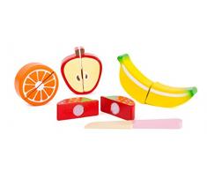 Small Foot 10892 Obst-Set aus Holz für Kinder, Kinderküche und Kaufmannsladen-Zubehör Spielzeug