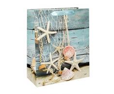 SPIRIT 404534 SB Geschenktüte Gold Line 1 4xDsg 210g L Size, 10 STK, Farbig Seortiert