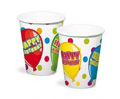 Folat Pappbecher Bunter Geburtstagsspaß 6er Pack