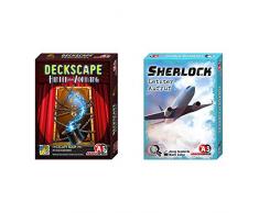 ABACUSSPIELE 38191 - Deckscape – Hinter dem Vorhang, Escape Room Spiel, Kartenspiel & 48191 - Sherlock - Letzter Aufruf, Kartenspiel