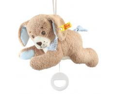 Steiff 239700 Gute-Nacht-Hund Spieluhr Plüschtier, Mehrfarbig