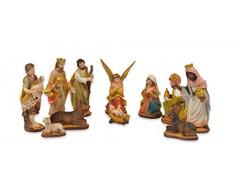 Riffelmacher 78300 Figuren für die Weihnachtskrippe Krippenfiguren-Weihnachten und Dekoration 12 Stück, Mehrfarbig