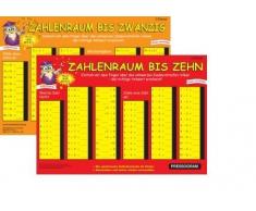 Pressogram Zaubertafel - Plus und Minus im Zahlenraum bis 10 und 20, 1.Klasse
