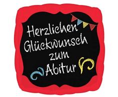 amscan 3770401 Folienballon Herzlichen Glückwunsch zum Abitur, Mehrfarbig
