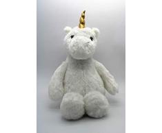 Auxo PLPT-Ecn Plüschtier Kuscheltier Einhorn weiß Madchen Junge XXL 50cm Baby Kinder Kissen