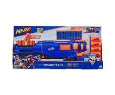 Trilogy DS-15 Nerf N-Strike Elite Spielzeug Blaster mit 15 Nerf Elite Darts und 5 Hülsen – Für Kinder, Teenager, Erwachsene
