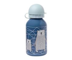 sigikid, Mädchen und Jungen, Edelstahl Trinkflasche, Motiv Eisbär, Blau, 25034