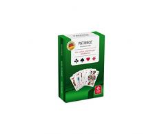 ASS Altenburger 22570093 Patience, französisches Bild, 2 x 55 Karten im Format 43,5 x 67,5 mm + Spielregeln in umweltfreundlicher Stülpschachtel