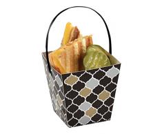 Amscan 149003 Mini Paper Cups Becher, Papier, schwarz