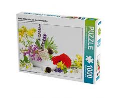 CALVENDO Puzzle Bunte Wildkräuter aus dem Naturgarten 1000 Teile Lege-Größe 64 x 48 cm Foto-Puzzle Bild von Avianaarts Design Fotografie by Tanja Riedel