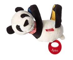 sigikid, Mädchen und Jungen, Hängespieluhr Panda mit austauschbarem Spielwerk, Babyspielzeug, empfohlen ab 0 Monaten, weiß/schwarz, 42418