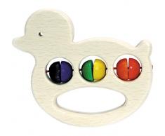 Hess Holzspielzeug 11077 - Greifling aus Holz Ente, ca. 10 cm