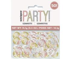 Unique Party 84950 Konfetti, rose gold