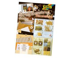 folia 12102 - Scrapbooking Deco Set - Chocolate, Dekomaterial ideal zum Gestalten von Fotoalben