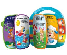 Fisher-Price CDH40 - Lernspaß Liederbuch Baby Spielzeug zum Lernen von Buchstaben, Zahlen und Formen, Spielzeug ab 6 Monaten, deutschsprachig