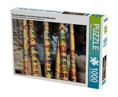 CALVENDO Puzzle Räucherstäbchen mit chinesischen Schriftzeichen 1000 Teile Lege-Größe 64 x 48 cm Foto-Puzzle Bild von Gabriele Gerner-Haudum