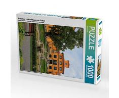 CALVENDO Puzzle Münchner Lenbachhaus und Garten 1000 Teile Lege-Größe 48 x 64 cm Foto-Puzzle Bild von SusaZoom