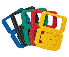 folia 9809/5 - Laternen Rohlinge, Laternenzuschnitte aus Wellpappe, 5 Stück sortiert in 5 Farben, zum Zusammenstecken ohne Kleber, ideal zum Gestalten individueller Laternen oder Tischlichter