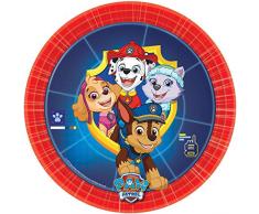 amscan 9903826 8 Teller Paw Patrol, Mehrfarbig