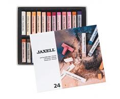 Honsell 47644 Jaxell Soft Pastellkreiden als 24er Themen Set Porträt, satte Farben, für flächiges und präzises Arbeiten, für Künstler, Hobbymaler, Schule, Kunstunterricht, Ausbildung, bunt