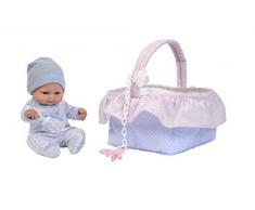 Falca-28017 Puppe mit Babyschale, 24 cm, Mehrfarbig (28017)