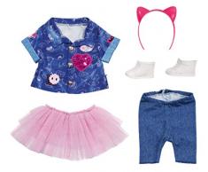 Zapf Creation 829110 BABY born Deluxe Jeans Kleid Set Puppenkleidung 43 cm