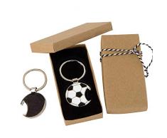 Mopec MA258 Schlüsselanhänger / Öffner, Fußball, in Geschenkbox, Mehrfarbig