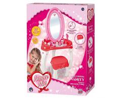 Grandi Giochii GG71298 Neu Spiegel mit Hocker Amore Mio, Rosa