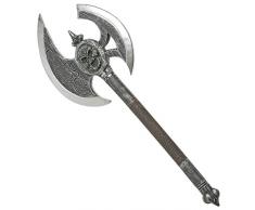 Widmann – Maxi Axt Totenkopf Mens, grau, 90 cm, vd-wdm8616t