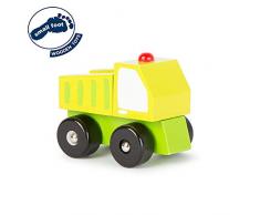 Small Foot 11141 Spielfahrzeug LKW aus Holz, FSC 100%-Zertifiziert, in kindgerechter Form Spielzeug, Mehrfarbig