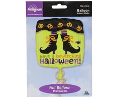 amscan International Runder Folienballon mit Motiv: Hexenkostüm in Halloween