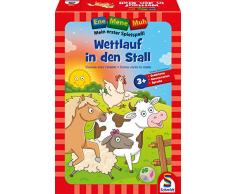Schmidt Spiele 40558 Ene Mene MUH, Wettlauf in den Stall, Lernspiel, bunt