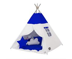 Elfique New Tipi INDIANERZELT SPIELZELT DOPPELT Gepolsterter Decke (Zelt mit Decke)
