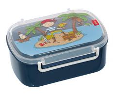 sigikid Jungen, Brotdose mit buntem Druck, Brotzeitbox Sammy Samoa, Blau, 25004