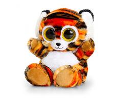 Animotsu Plüschtier Tiger, flauschiger Wegbegleiter mit großen Glitzeraugen, ca. 15 cm