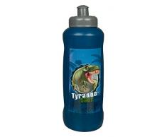 Scooli DIGI9911 - Sportflasche aus Kunststoff, leicht zu öffnen und zu schließen, BPA und Phthalat frei, Dinosaurier, ca. 450 ml