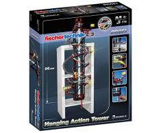 Fischertechnik 554460 Hanging Action Tower-ab 8 Jahren-die weltweit erste Kugelbahn, die an Regalen und Schränken befestigt Werden kann-das größte 96cm hoch-3 Modelle inkl. Easy Elevator
